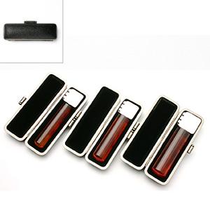 送料無料 印鑑 はんこ 実印 銀行印 認め印 SMSセット 3本セット (実印：13.5mm 銀行印：13.5mm 認印：10.5mm) 琥珀樹脂 印鑑ケース(メタル枠)付き