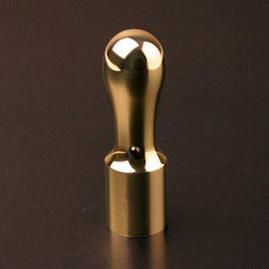 チタン印鑑 法人印 プレミアムチタン 会社認め印プレミアムゴールド (天丸タイプ) 18mm 印鑑ケース付き 法人印鑑 法人用 はんこ 送料無料