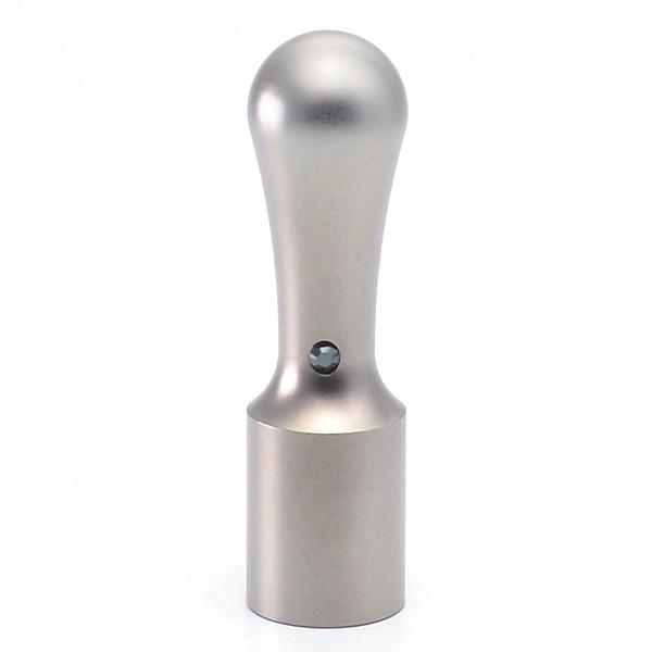 送料無料 印鑑 はんこ チタン印鑑 会社実印 ジュエルズチタン 16.5mm (天丸タイプ) 印鑑ケース付き