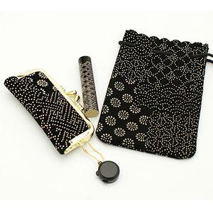 送料無料 印鑑 はんこ いちふ(ICHIFU) 小袋付き がまぐちケース印鑑セット 小紋 MTA-04 IB-G04 IB-K93（印鑑サイズ 60x12.0mm） 印鑑⁄はんこ いちふ(ICHIFU)⁄小袋付きがまぐちケース印鑑セット 小紋