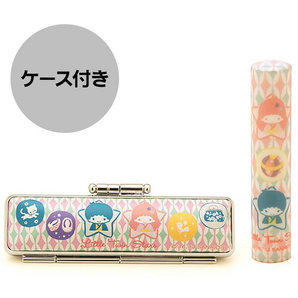 印鑑 はんこ サンリオ 和ざいく なごみざいく印鑑 WSO-022 リトルツインスターズ 和こもの 印鑑ケース＆化粧箱セット（60x12.0mm）銀行印 認印 送料無料