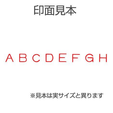 サンビー 回転ゴム印 英欧文用8連（ゴシック体）4号 テクノタッチ回転