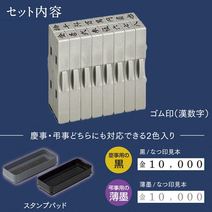 シヤチハタ（Shachihata） シャチハタ 慶弔金額スタンプ 漢数字セット