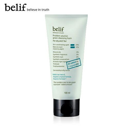 Belif ビリフ プロブレム ソリューション グリーン クレンジング フォーム 100ml オイリー肌用 韓国コスメ 送料無料 一部地域除外 Belif Eik 3 ハンマウム 通販 Yahoo ショッピング