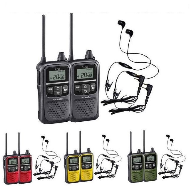 送料無料 2台セット ICOM アイコム IC-4110(2台)　+ カナル型イヤホンマイクHD-13L(２個) セット インカム　無線機　 特定小電力トランシーバー :4110-13l-2:HANNA WEB SHOP - 通販 - Yahoo!ショッピング