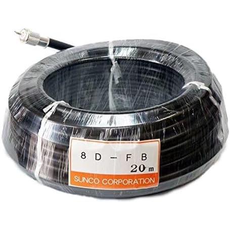 8D-FB ケーブル 20m（四国電線）両端MP 同軸ケーブル 8D-FB 20m 両端M型コネクター付 四国電線 : HANNA WEB