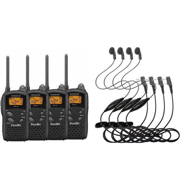 KENWOOD 特定小電力トランシーバー UTB-10 4個 充電台付 JVCケンウッド トランシーバー 4台セット UTB-10 インカム 無線