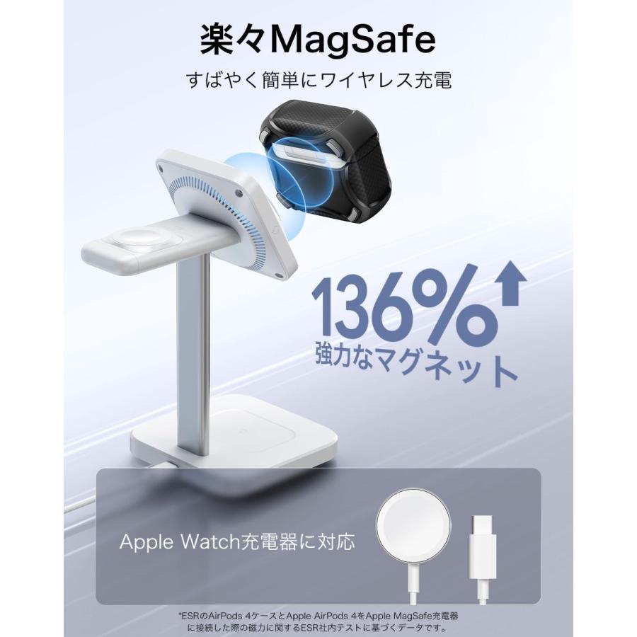 AirPods 4 ケース 2024｜第4世代 USB-C 対応｜MagSafe 対応 カラビナ