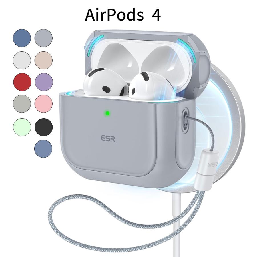 AirPods 第4世代 ケース｜MagSafe対応 ハイブリッド構造 ストラップ付