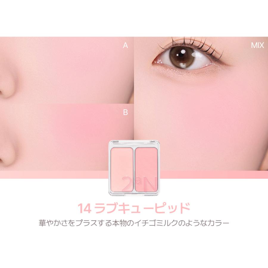 2aN（トゥーエーエヌ） デュアルチーク Dual Cheek 韓国コスメ 高発色