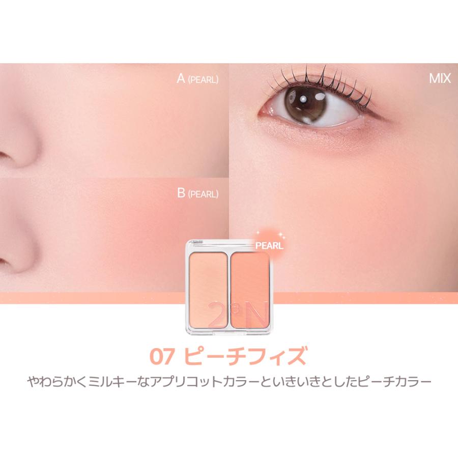 2aN（トゥーエーエヌ） デュアルチーク Dual Cheek 韓国コスメ 高発色