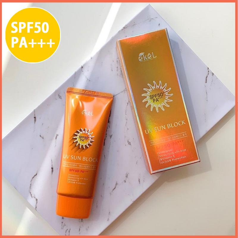 EKEL/イケル] UV サンブロッククリーム 70ml × 3個 SPF50 PA+++ サン