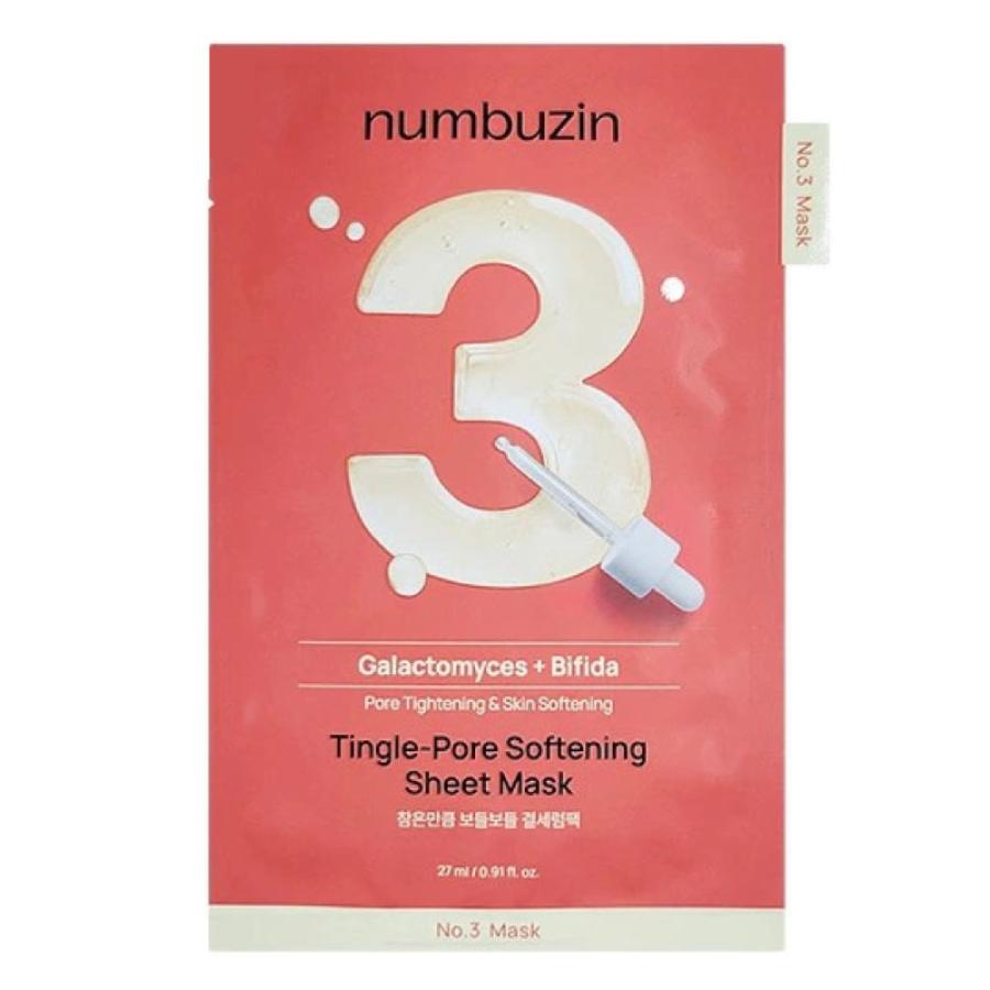 numbuzin ナンバーズイン 3番 すべすべキメケアシートマスク 4枚入