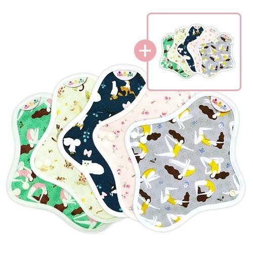 ノンスリップタイプ 滑り止め付き パンティーライナー 5枚セット オーガニック 布ナプキン 羽根付き 生理 尿モレ おりもの 防水 Nonslip Pl 5set Hannahpad Yahoo ショップ 通販 Yahoo ショッピング