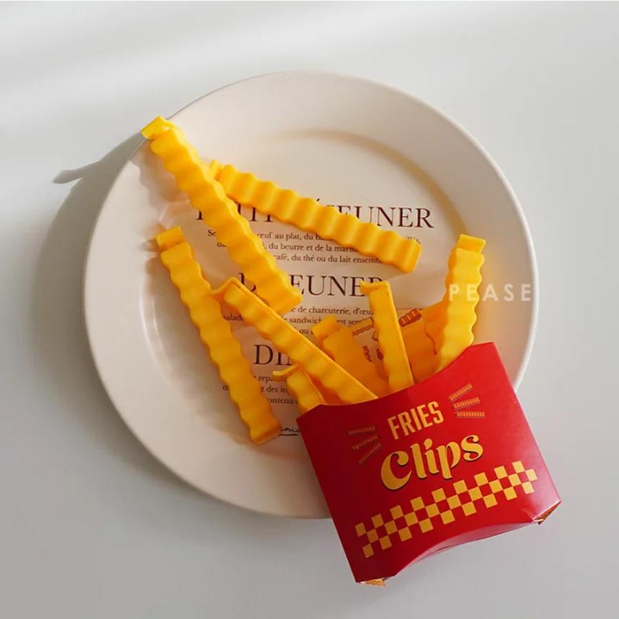 クリップ ポテトフライ 10個セット 冷蔵庫マグネット付き 食パン