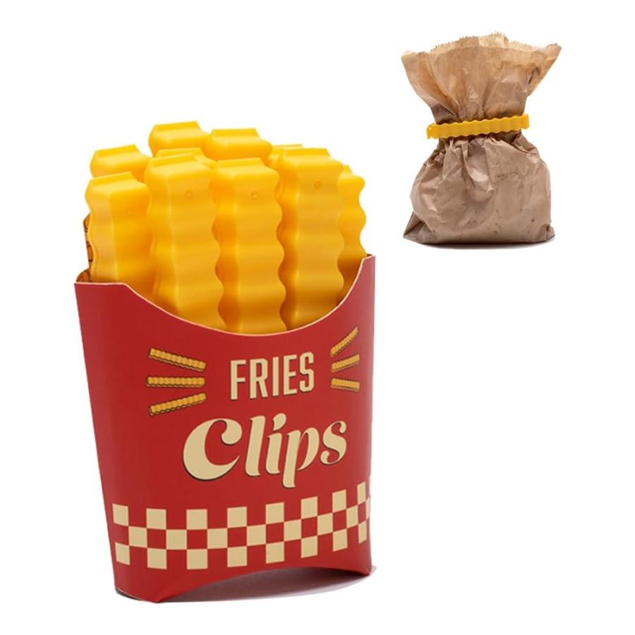 クリップ ポテトフライ 10個セット 冷蔵庫マグネット付き 食パン
