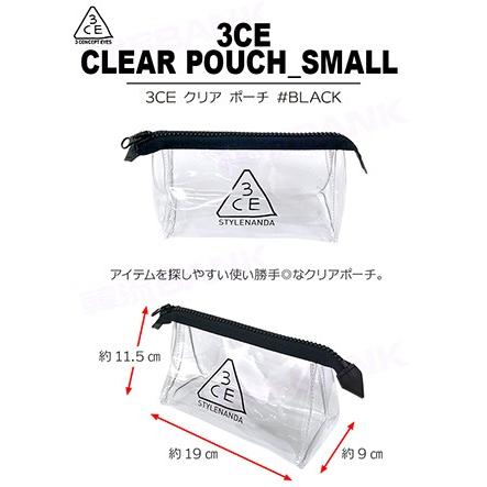 送料無料 速達 3ce クリア ポーチ Black 3ce Clear Pouch Small 3ce Poc012 韓流bank 通販 Yahoo ショッピング