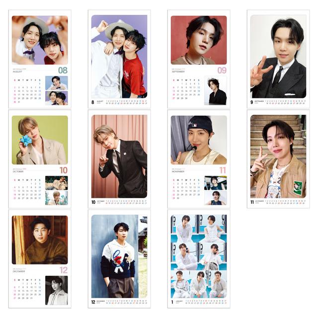 BTS バンタン 2026年 (令和8年) フォト 壁掛けカレンダー グッズ : 韓