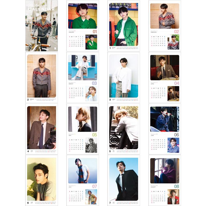 V テテ (BTS バンタン) 2026年 (令和8年) フォト 壁掛け