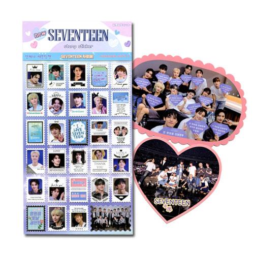 送料無料・速達】 SEVENTEEN (セブンティーン) 記念 切手 シール