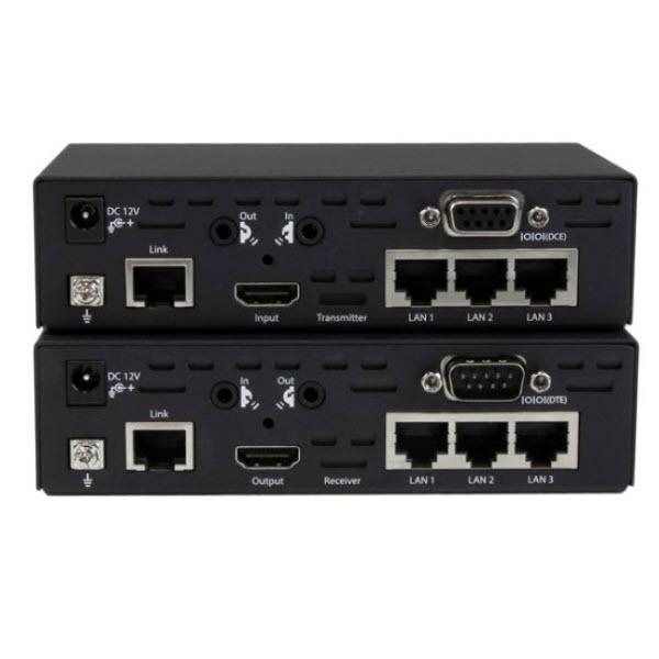 [ST121HDBT5] Cat5ケーブル対応HDMIエクステンダー延長器 最大100m HDBaseT規格対応 Power over Ethernet  IR  RS232  10 100 Ethernet 