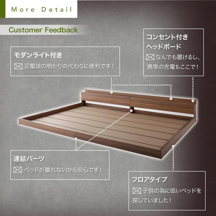 令和3年度産新刈り フロアベッド クイーン(SS×2) 大型モダン プレミアムボンネルコイルマットレス付き