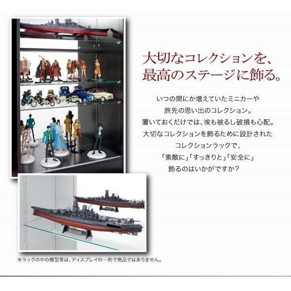 コレクションラック ワイド 本体 両開きタイプ 高さ96 奥行39