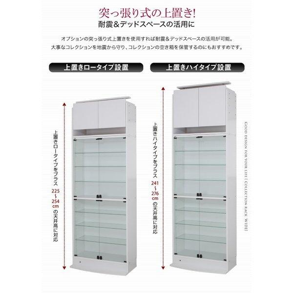 コレクションラック ワイド 本体 両開きタイプ 高さ96 奥行39