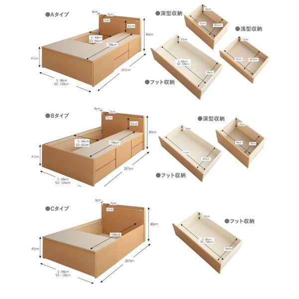収納ファミリーベッド 薄型スタンダードポケットコイル A+A ワイドK240(SD×2)
