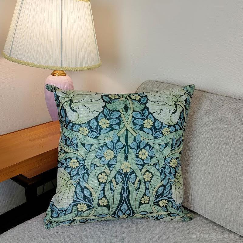 ウィリアムモリス クッションカバー ピンパネル Pimpernel 45X45cm