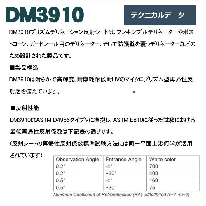 反射シート 軟質素材用 マイクロプリズム 超高輝度 NETIS dm3910ロール |  | 02