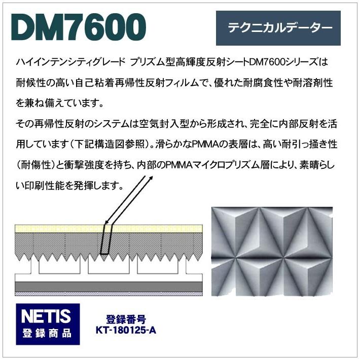 反射シート 反射材 道路 屋外用 マイクロプリズム 高輝度 NETIS dm7600A4サイズ |  | 03