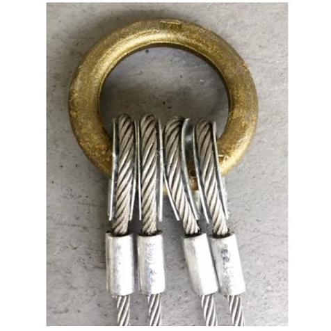 コンドーテック】JISロック止めワイヤー 12mm ×1.5m 裸 4点吊 コンドーテック】JISロック止めワイヤー 12mm ×1.5m 裸 4点吊