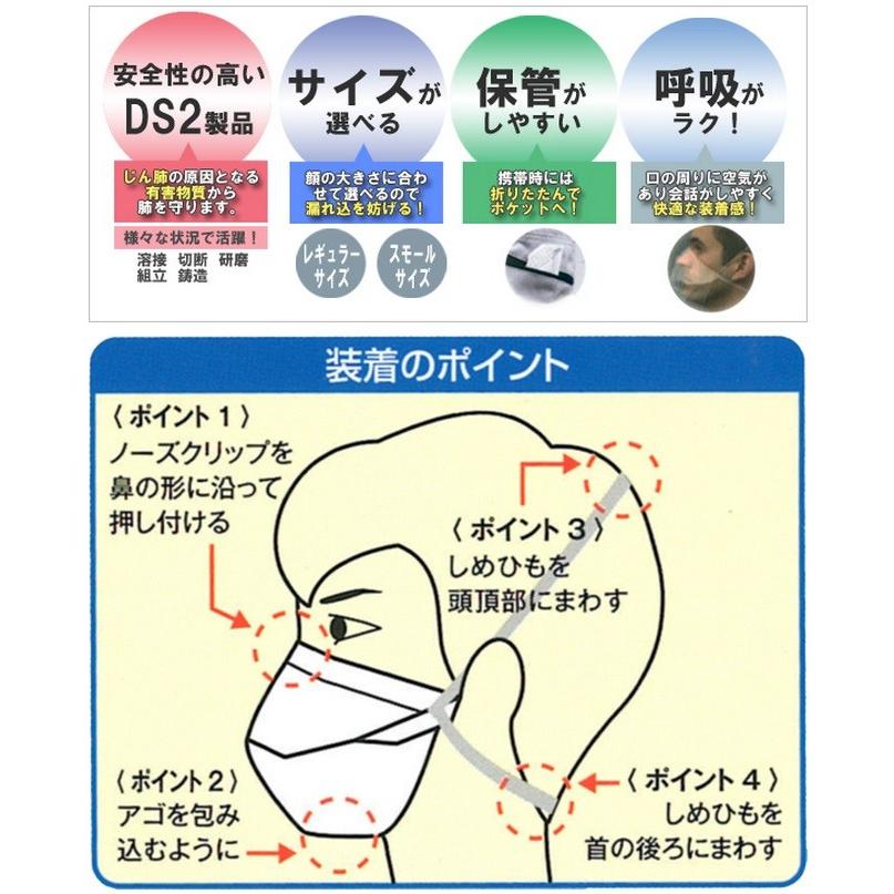 【在庫品】3M Vフレックス 折りたたみ式　防じんマスク 20枚入り レギュラーサイズ 9105J-DS2 （大人用） PM2.5 火山灰 フィット ノーズクリップ｜hanshin-k｜05