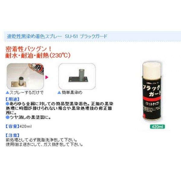 友和 Su 51 ブラックガード 4ml 速乾性黒染め着色スプレー 密着性 耐水 耐油 耐熱 ツヤ消し 黒塗 金属 Su 51 Toolshop Y S Factory ヤフー店 通販 Yahoo ショッピング