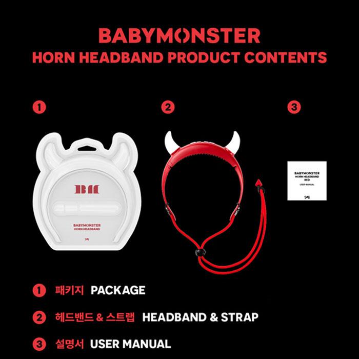 公式特典付き / BABYMONSTER OFFICIAL HORN HEADBAND 公式ヘッドバンド