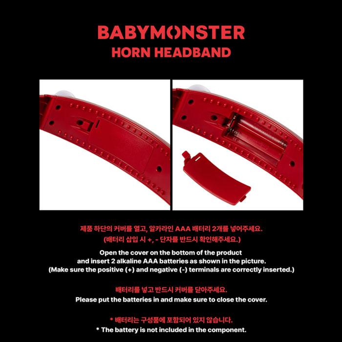 公式特典付き / BABYMONSTER OFFICIAL HORN HEADBAND 公式ヘッドバンド