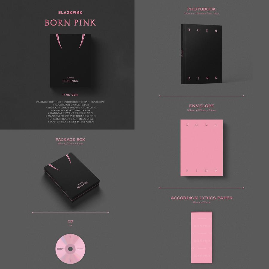 BLACKPINK ブラックピンク BORN PINK BOX SET Ver. / 2ND FULL ALBUM [ランダム発送]｜hanshop｜04