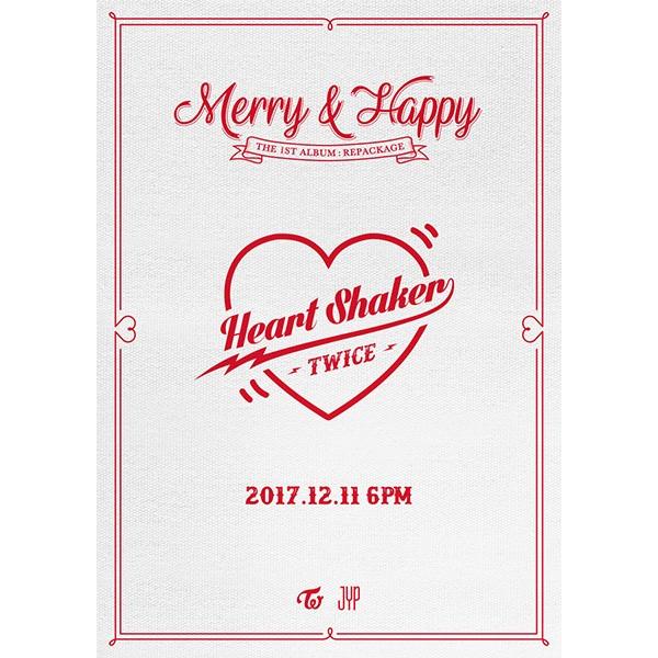 TWICE トゥワイス THE 1ST ALBUM : REPACKAGE Merry & Happy