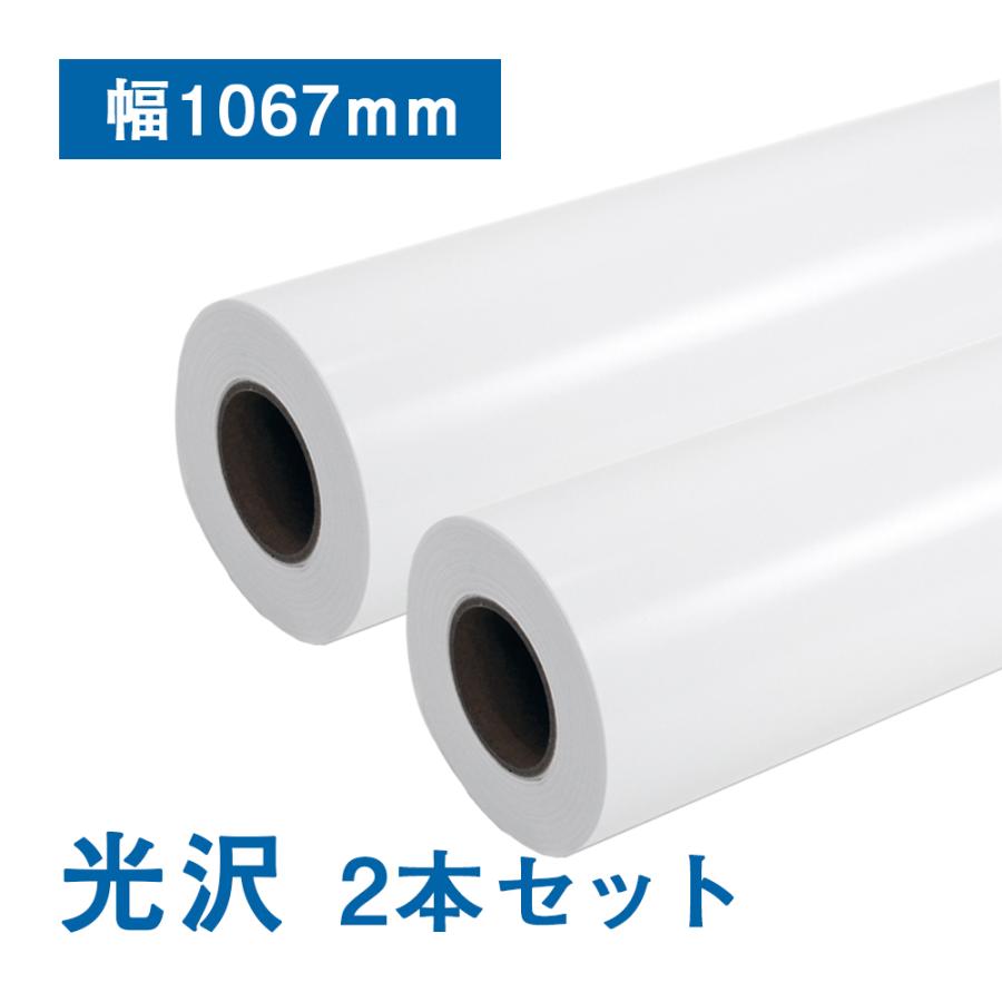 FTエコノミー キャストコート 光沢紙 ロール紙幅1067mm×30M 2本入