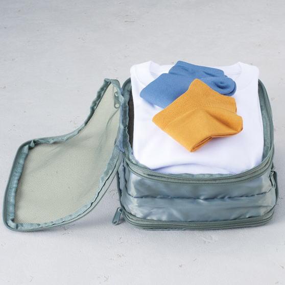 ツアライズ 両面開く トラベル 圧縮バッグ × 1個 : 販促品のよしやま