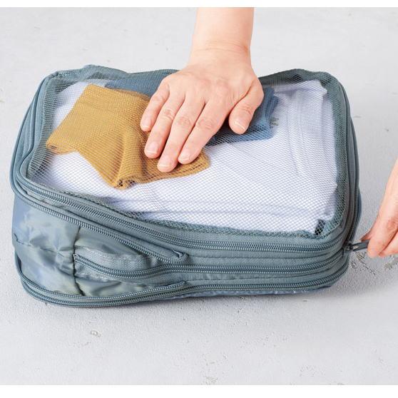 ツアライズ 両面開く トラベル 圧縮バッグ × 1個 : 販促品のよしやま