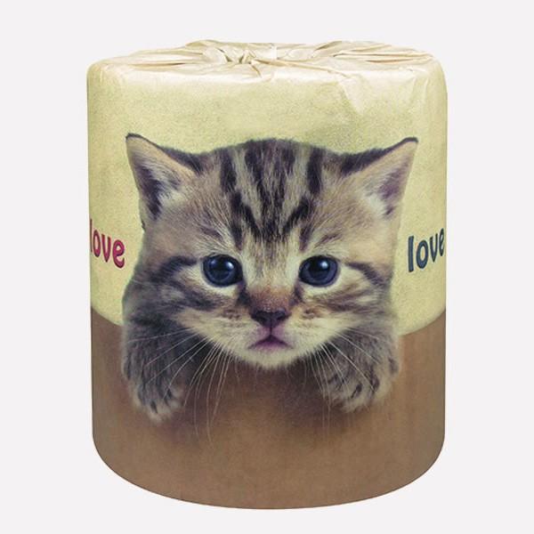 最新デザインの トイレットペーパー やっぱり猫が好き 1r 100個 販売 まとめ割 ノベルティ