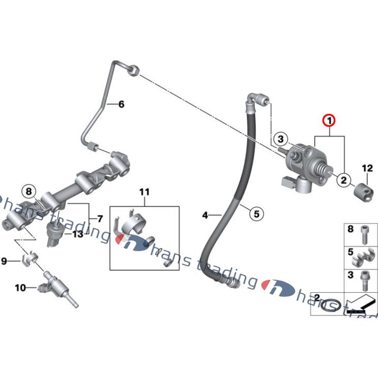 BMW 高圧燃料ポンプ BOSCH製 F20 F21 F30 1シリーズ 3シリーズ ハイ