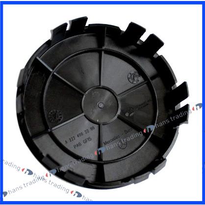 ベンツ 純正品 ホイールセンターキャップ ブラック 月桂樹 黒 リーフ