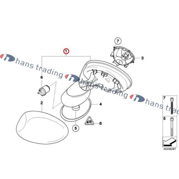 要在庫確認 純正品 BMW MINI ミニ R50 R52 R53 ドアミラー本体 左右
