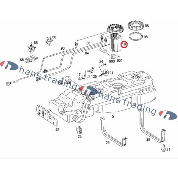 ベンツ Vクラス 純正品 W639 燃料ポンプ フューエルポンプ V350 VIANO 