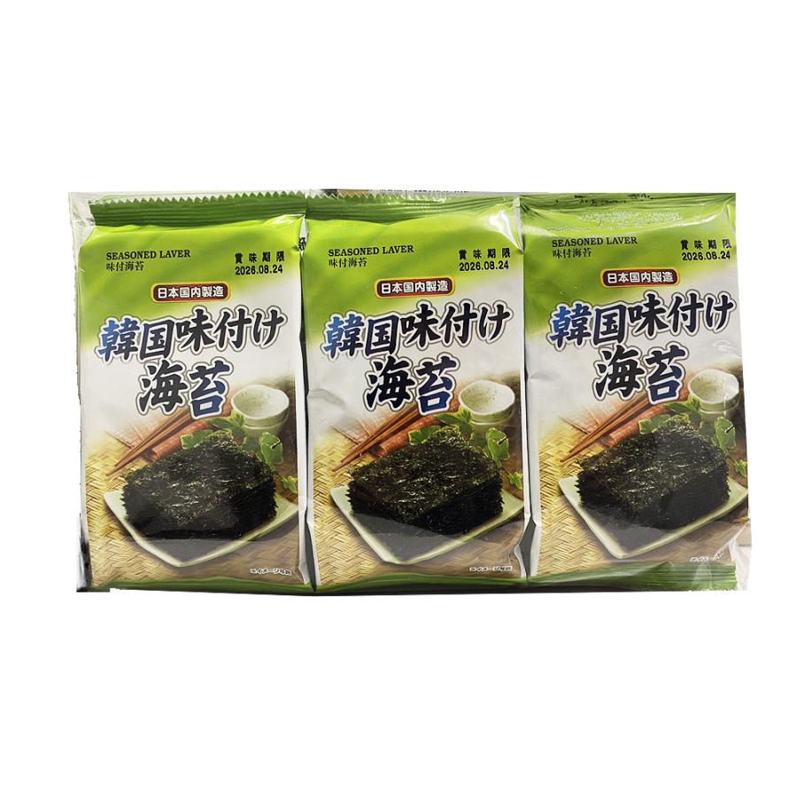 ヘマジ 韓国味付海苔 (8切×8枚×3袋) : hantosi - 通販 - Yahoo