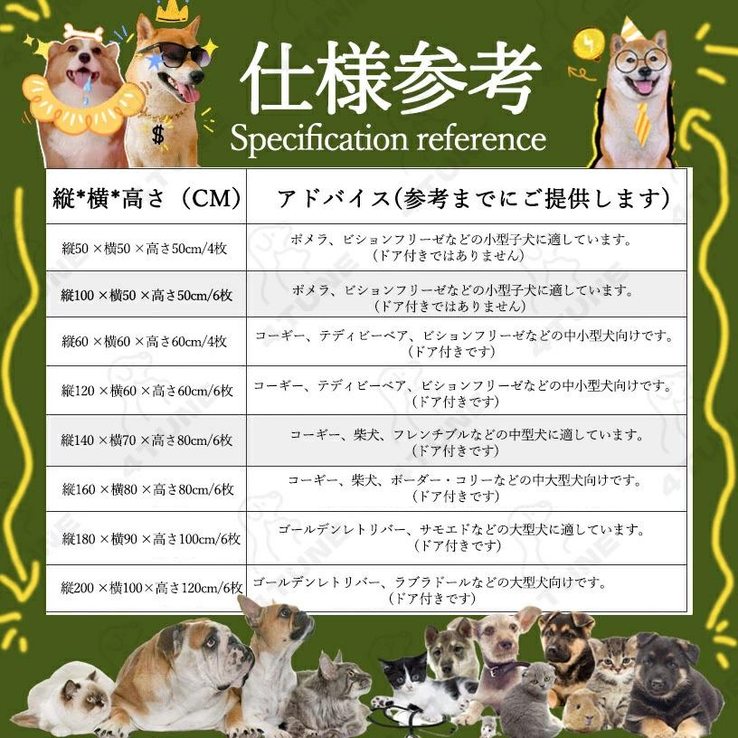 ペットサークル ペットフェンス 大型犬用 中型犬用 複数連結可能 ペットサークル ペットフェンス 大型犬用 中型犬用 複数連結可能