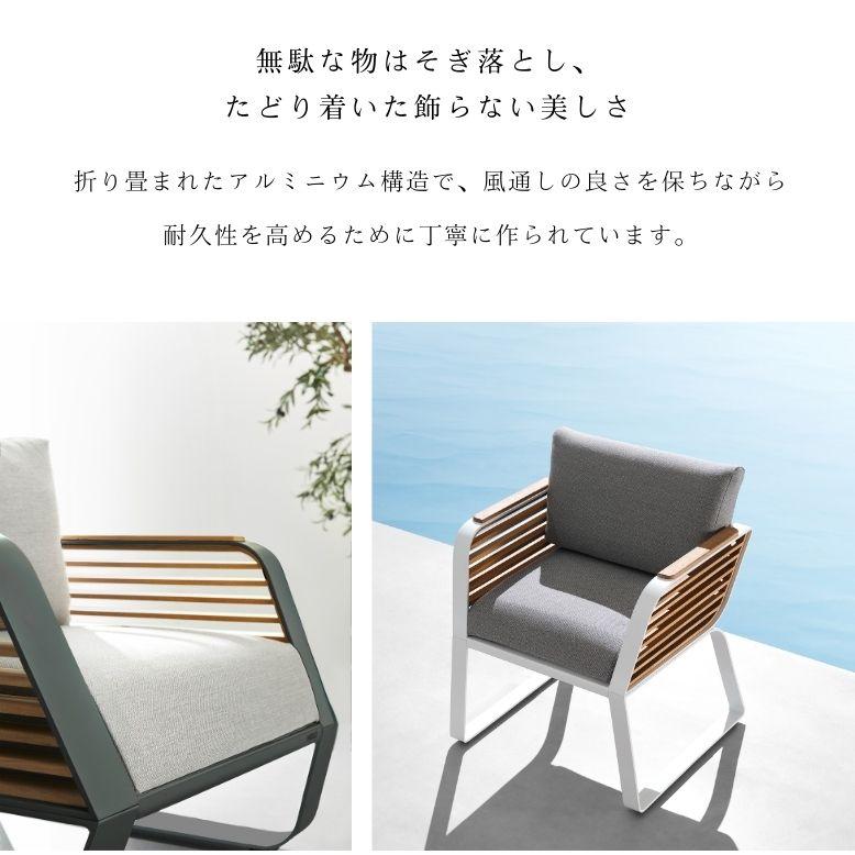 ガーデンソファ 2人用 屋外家具 ホテル ソファ ダブルソファ HIGOLD Wing（ウイング）ダブルソファ 単品【大型宅配便Y】